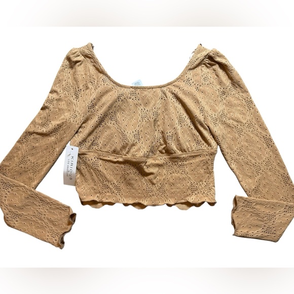 Kirious Los Angeles Eyelet Lace Crop Top – Size Small – NWT - Picture 5 of 5